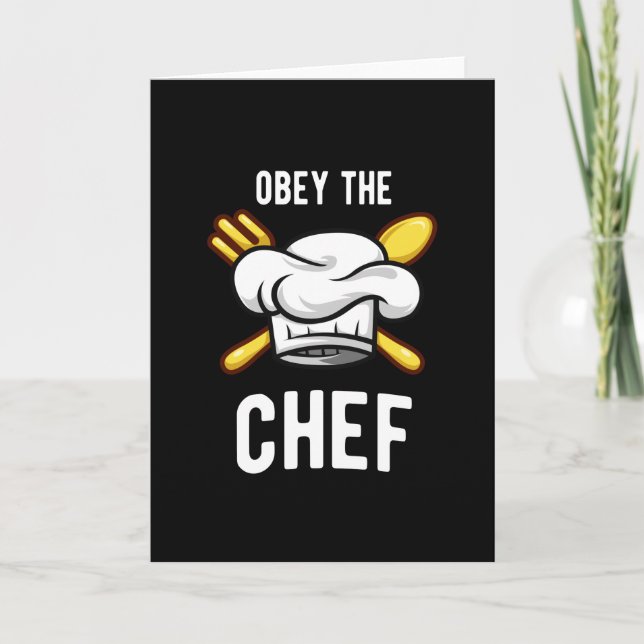 Carte Obey Le Chef Funny Cook Cuisine Cuisine (Devant)