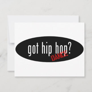 Carte Objets de danse Hip hop - obtenu hip hop