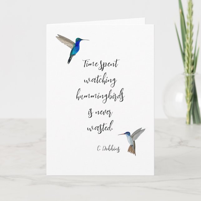 Carte Observation des colibris (Devant)