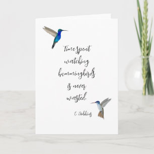 Carte Observation des colibris