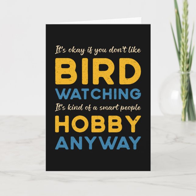 Carte Observation d'oiseaux Observation d'oiseaux Hobby  (Devant)