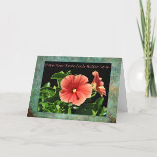 Carte Obtenez Bien Bientôt Chirurgie Du Genou Floral