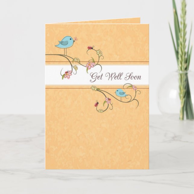 Carte Obtenez Bien Les Oiseaux, Religieux (Devant)