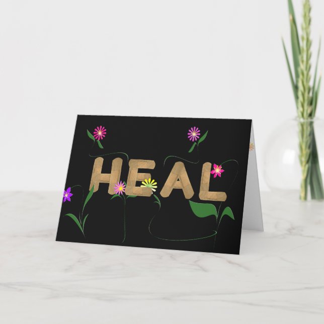 Carte obtenez bientôt les bandages bons sur le noir (Devant)