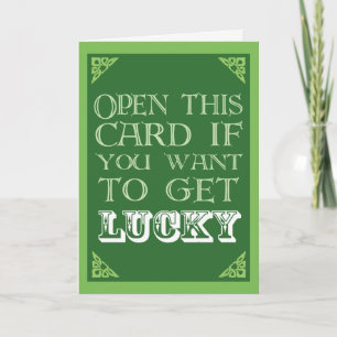 Carte Obtenez de la chance - Fantastique St. Patrick's D
