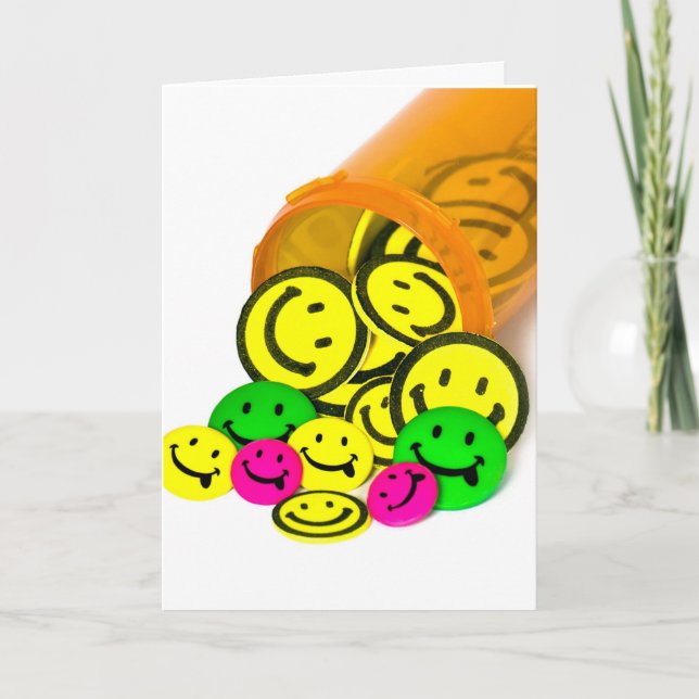 Carte Obtenez des pilules de sourire bientôt (Devant)
