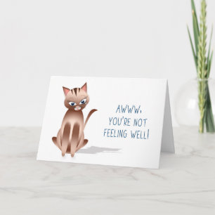 Carte OBTENEZ-VOUS BIEN - Kitty Cat -