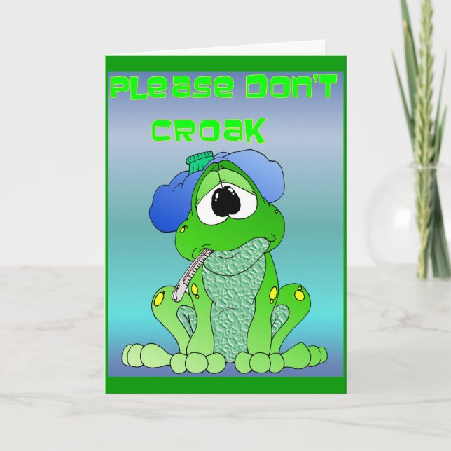 Carte Obtenir la grenouille Humour (Devant)