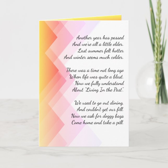 Carte Obtenir un poème plus ancien (Devant)