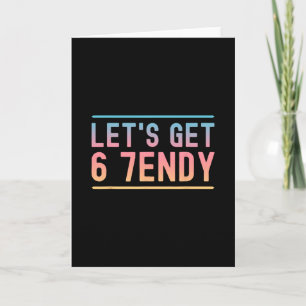 Carte Obtenons 6 7endy Drôle Six Sept Mème Humour Aura 