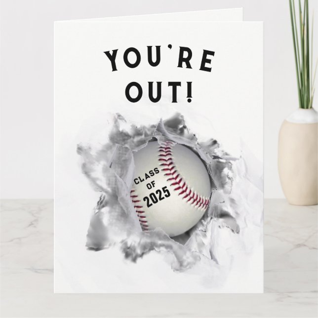 Carte obtention du diplôme de base-ball (Devant)