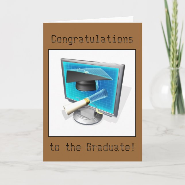 Carte Obtention du diplôme - IT/Computer (Devant)