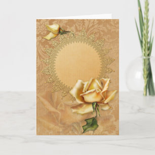 Carte Occasions spéciales du rose jaune de Jaguarwoman