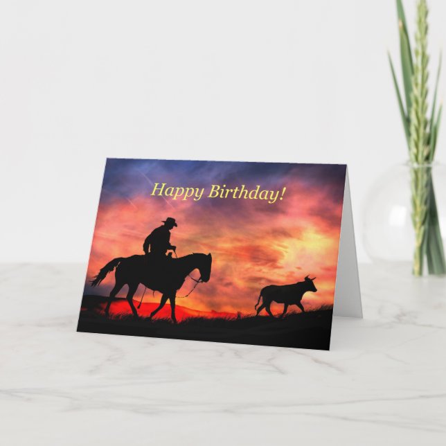 Carte Occidental Joyeux Anniversaire De L'Autre Côté Des (Devant)