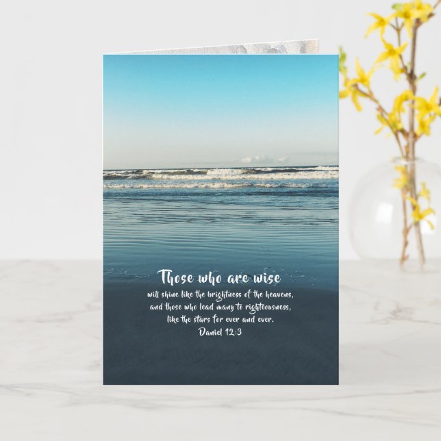 Carte Ocean Beach Pastor Appréciation Leadership (Fleur jaune)