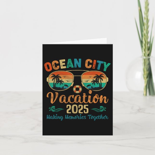 Carte Ocean City Beach Vacation 2025 Friends Family Summ (Devant)