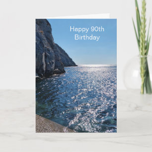 Carte Ocean Photography Personnalisée 90e anniversaire