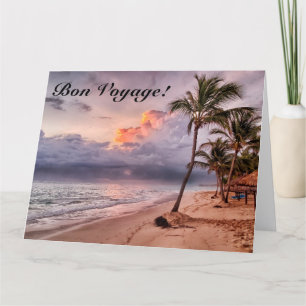 Carte Ocean Waves Sandy Beach Sunset