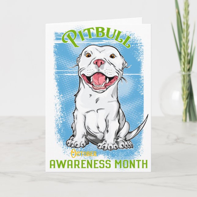 Carte Octobre, Mois de la sensibilisation à Pitbull Épic (Devant)