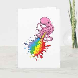 Carte Octopus avec arc-en-ciel