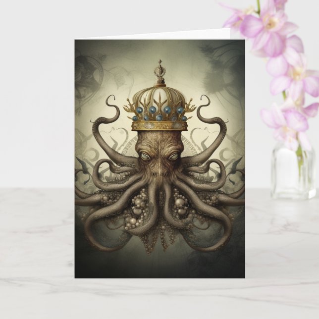 Carte Octopus dans la Couronne en toutes occasions (Orchidée)