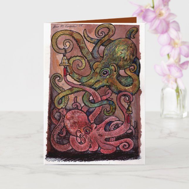 Carte Octopus Ink-credible Birthday (Orchidée)