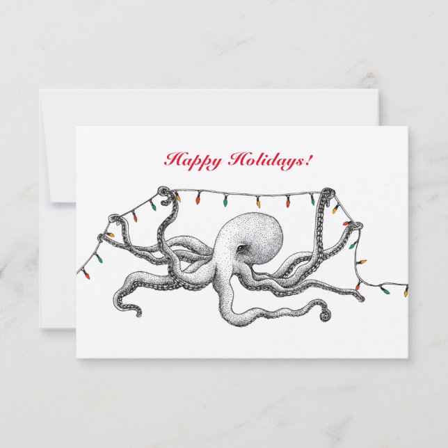 Carte Octopus Joyeuse (Devant)