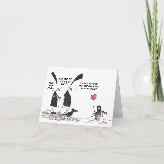 Carte Octopus of Love Valentine's Card (Devant)