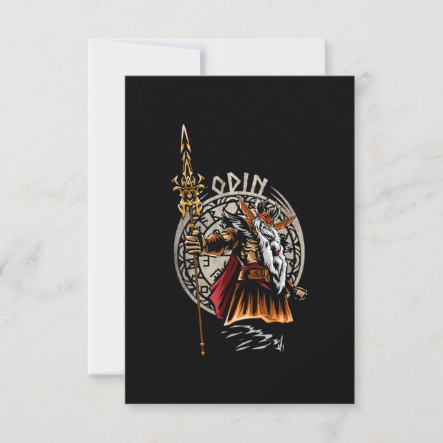 Carte Odin Norse Mythologie Valhalla Viking (Devant)