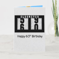 Odomètre noir pour 60e anniversaire