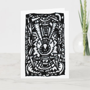 Carte Oeil. Dessin d'encre