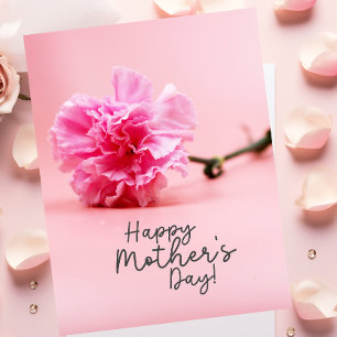 Carte Œillets roses pour Maman à la fête des Mères