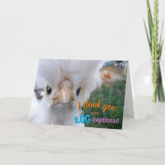 Carte Oeuf-Carte de remerciements