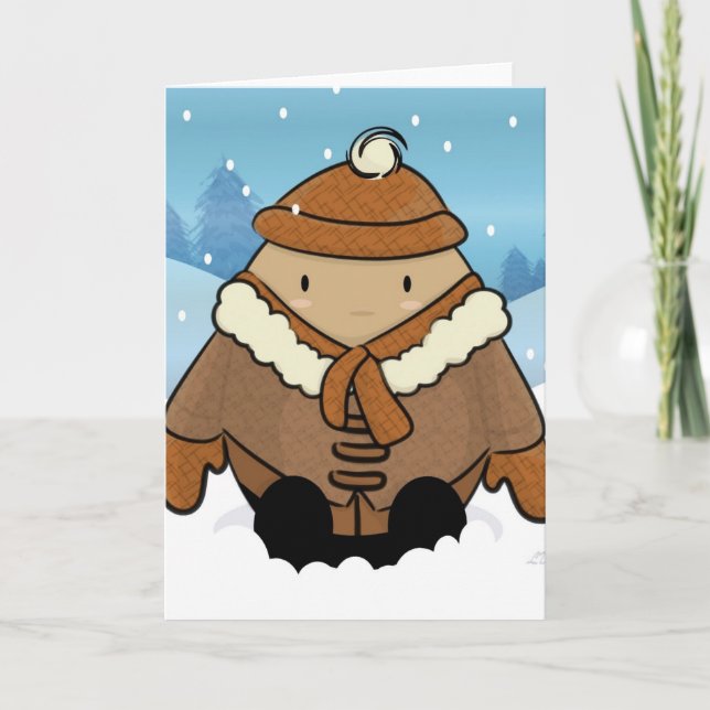 Carte OEuf de neige (Devant)