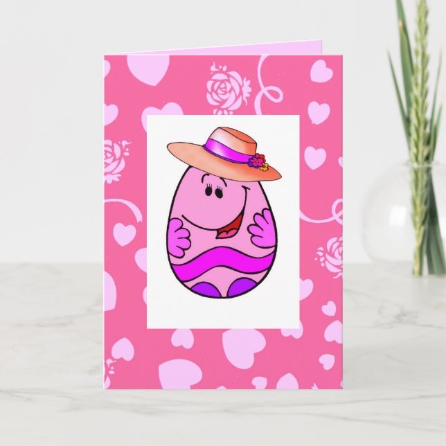 Carte OEuf de Pâques amusante (Devant)