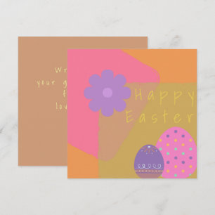 Carte OEufs Abstraits colorés amusants Texte personnalis