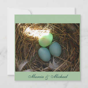 Carte OEufs de bleuet trois fois