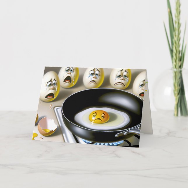 Carte Oeufs en deuil pour le 60e anniversaire (Devant)