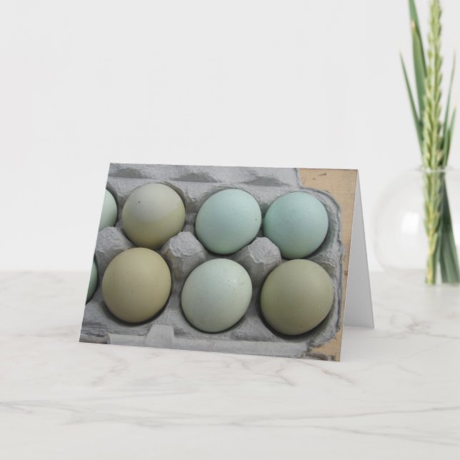 Carte Oeufs verts et olives (Devant)