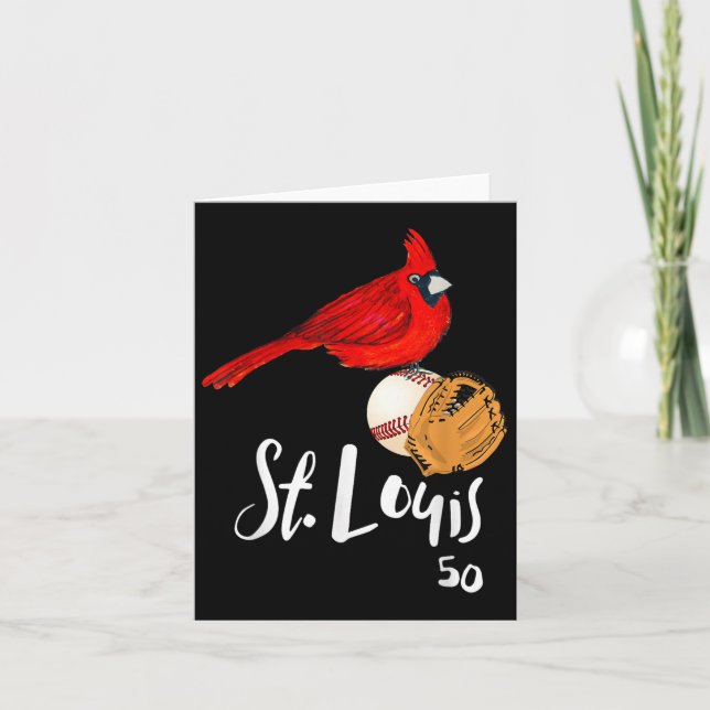 Carte Œuvre d'art de baseball Cardinal Rouge de Saint-Lo (Devant)
