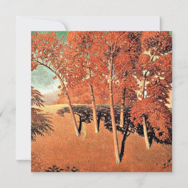 Carte OEuvre d'art Grant Wood, Chêne de printemps (Devant)