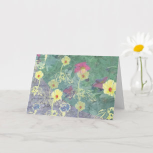 Carte Œuvre d'art originale de Wildflower pour toutes oc