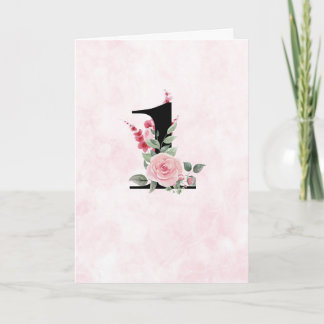 Carte Oeuvre florale 1 - Anniversaire