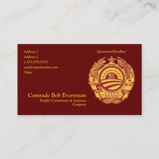 Carte officielle de commissaire de pièce (Devant)