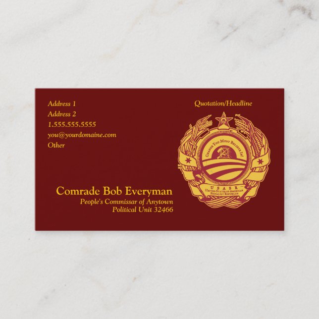 Carte officielle de commissaire de pièce (Devant)