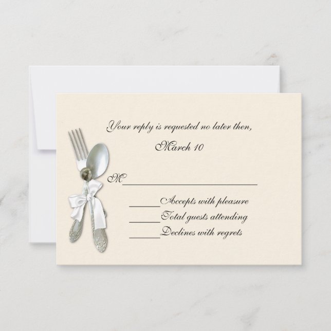 Carte officielle de réponse à la crème (Devant)