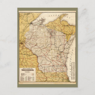Carte officielle du chemin de fer du Wisconsin (19