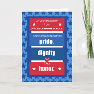 Carte Officier(e) Candidat(e) Diplôme(e) Félicitations