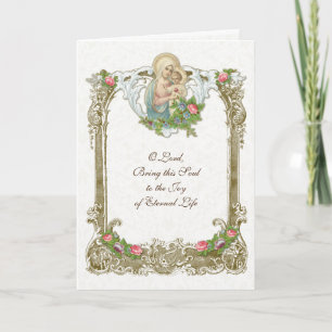 Carte Offrande de messe de sympathie catholique traditio