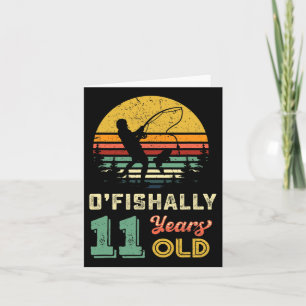 Carte Ofish 11 ans Pêche 11ème anniversaire fête